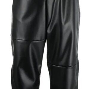 Zara Black Faux Leather women’s Pants size 42/Medium